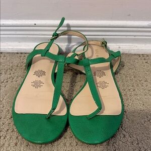 Nine West Vibrant Green Sandals